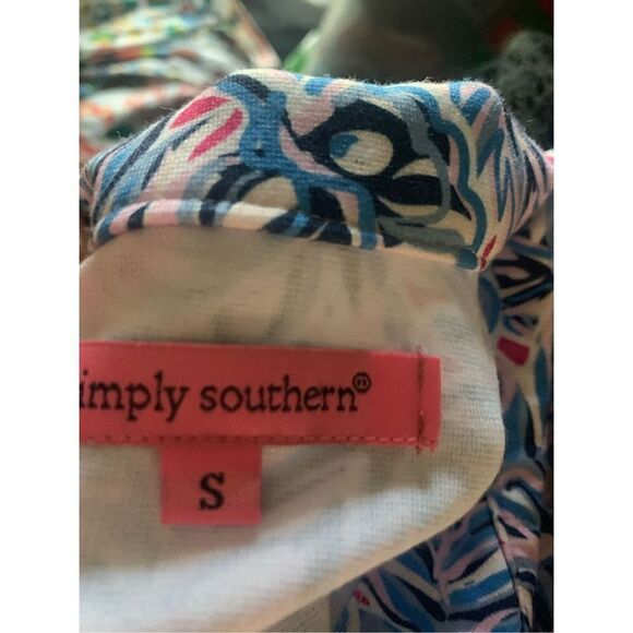 Simply Southern Leaf Print Tunic Dress - Picture 3 of 6